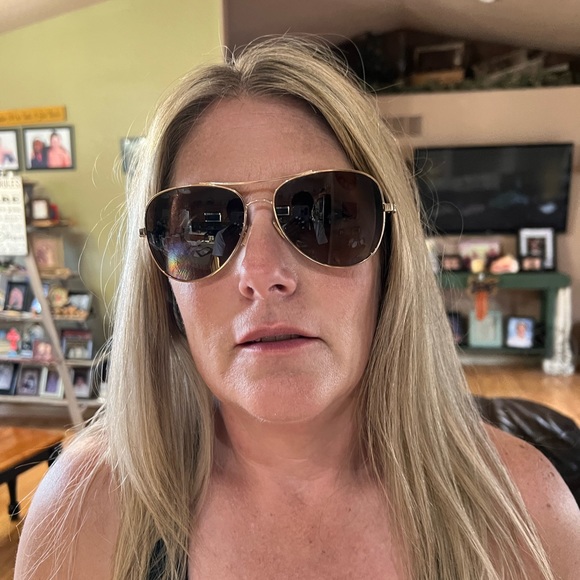 Polarized Coach aviator, sunglasses - Picture 5 of 5